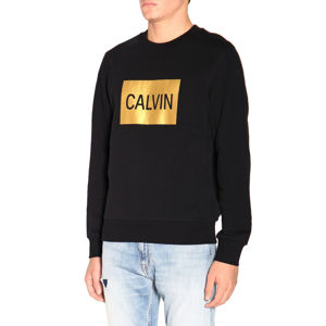 Calvin Klein pánská černá mikina Gold Box - L (BAE)